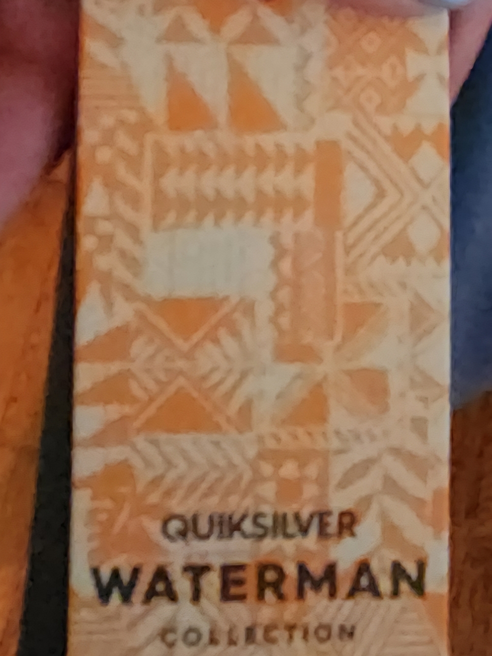 Quiksilver Orange and Cream Water Polo Tag Detail